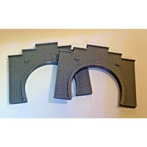 X2 N Scale Stone Arch Tunnel Portal – Classic Masonry Brick Model Railroad 1:160